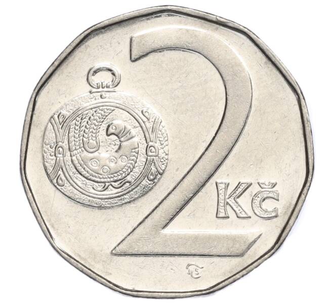 Монета 2 кроны 1997 года Чехия (Артикул K11-114695)
