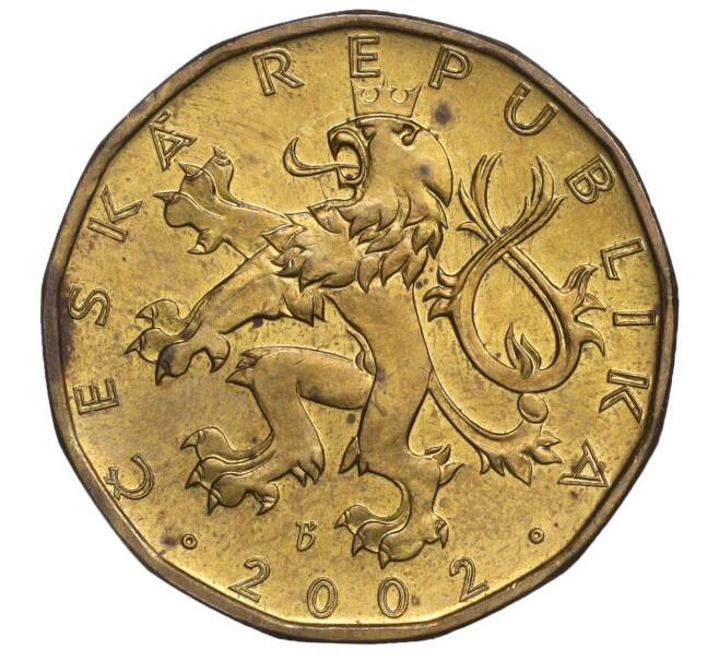 Монета 20 крон 2002 года Чехия (Артикул: K11-114720) — Фото №2