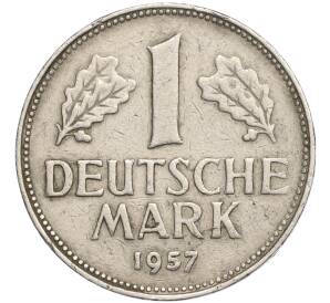 1 марка 1957 года G Западная Германия (ФРГ)