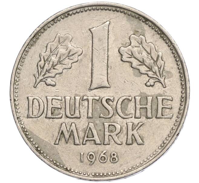 Монета 1 марка 1968 года D Западная Германия (ФРГ) (Артикул K11-114887)