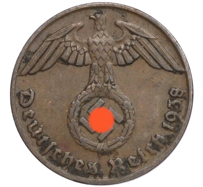 Монета 1 рейхспфенниг 1938 года J Германия (Артикул K11-114889)