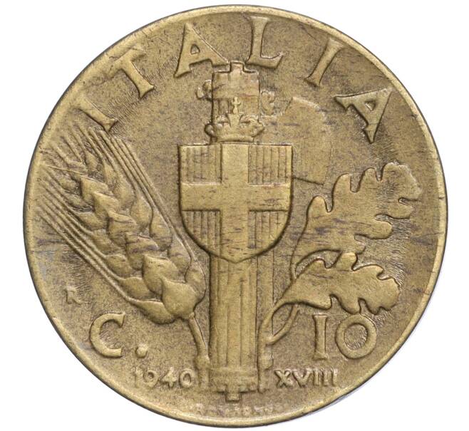 Монета 10 чентезимо 1940 года Италия (Артикул K11-114909)