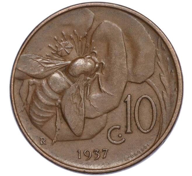 Монета 10 чентезимо 1937 года Италия (Артикул K11-114913)