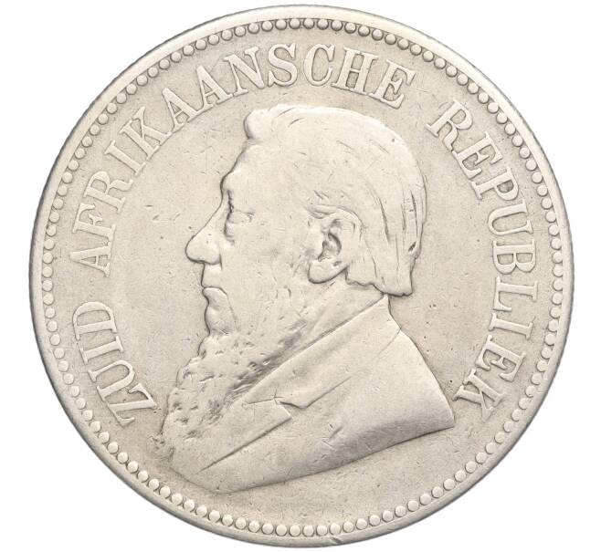 Монета 2 1/2 шиллинга 1896 года Южно-Африканская республика (Трансвааль) (Артикул K27-84972)