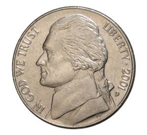 5 центов 2001 года D — США — Фото №1