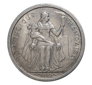 1 франк 1965 года Французская Полинезия — Фото №1