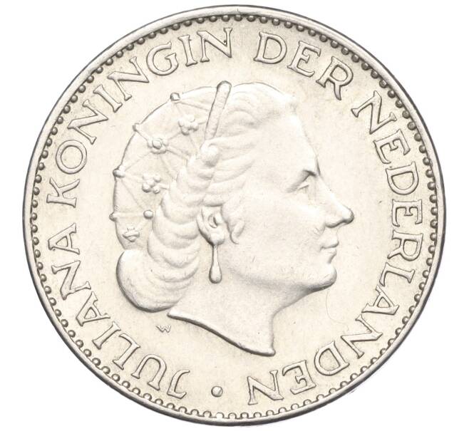 Монета 1 гульден 1965 года Нидерланды (Артикул K11-115040)