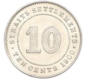 10 центов 1900 года Стрейтс Сетлментс — Фото №1