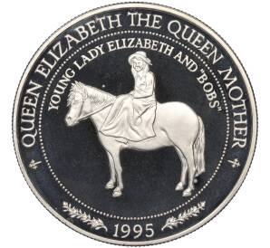 10 тала 1995 года Западное Самоа «Королева-Мать — Юная леди Елизавета на лошади»