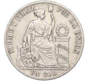 1 соль 1884 года Перу — Фото №1