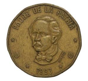 1 песо 1993 года Доминиканская республика — Фото №1