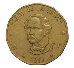 1 песо 1997 года Доминиканская республика — Фото №1