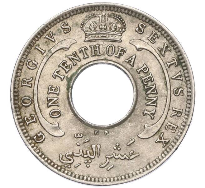 Монета 1/10 пенни 1950 года KN Британская Западная Африка (Артикул K11-115098)
