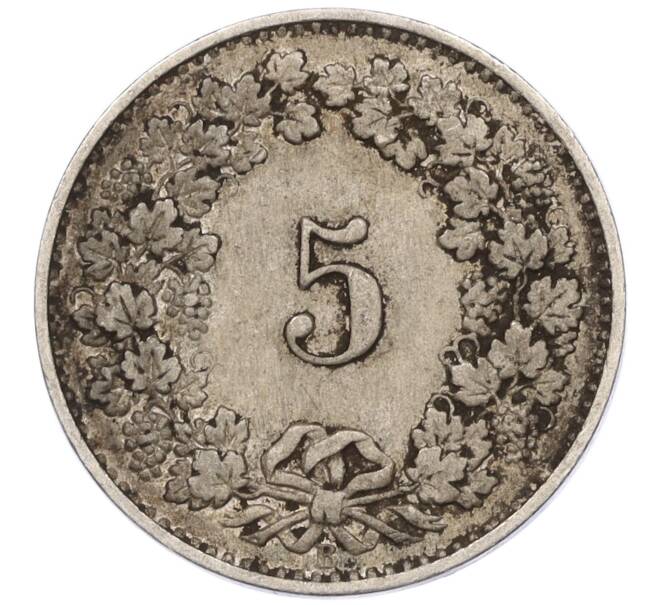 Монета 5 раппенов 1881 года Швейцария (Артикул K11-115099)
