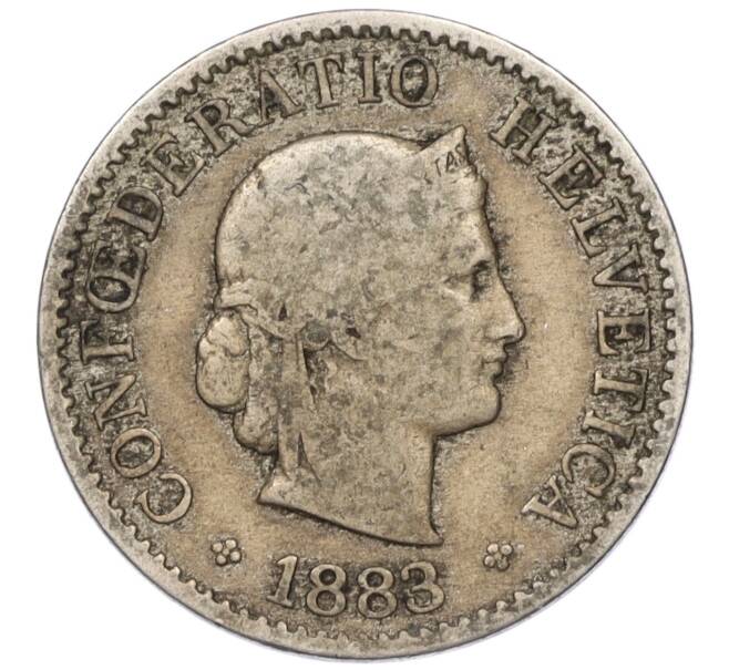 Монета 5 раппенов 1883 года Швейцария (Артикул K11-115100)