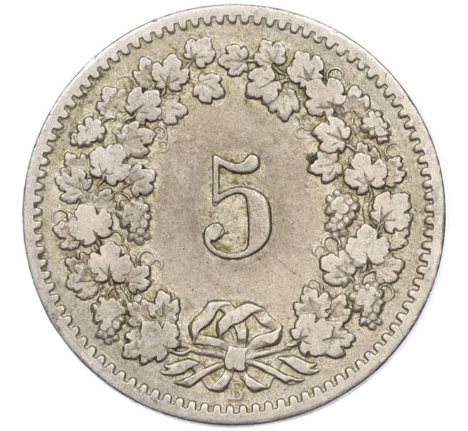 Монета 5 раппенов 1883 года Швейцария (Артикул K11-115103)