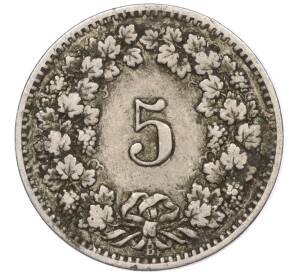 5 раппенов 1883 года Швейцария