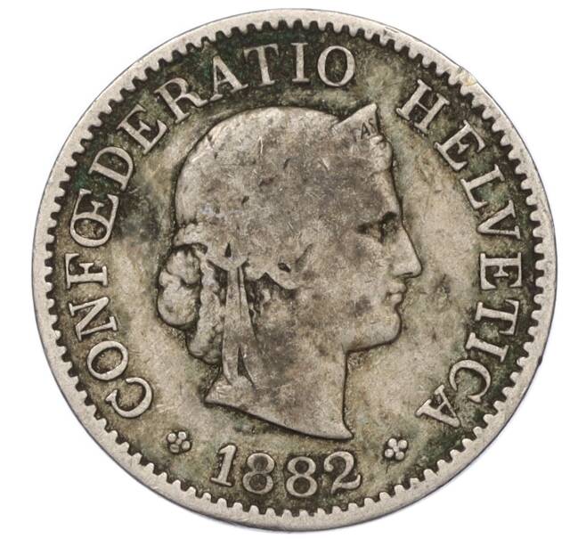 Монета 5 раппенов 1882 года Швейцария (Артикул K11-115106)
