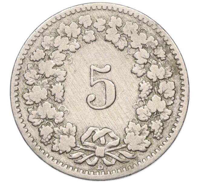 Монета 5 раппенов 1890 года Швейцария (Артикул K11-115114)