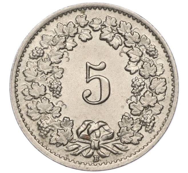 Монета 5 раппенов 1946 года Швейцария (Артикул K11-115117)