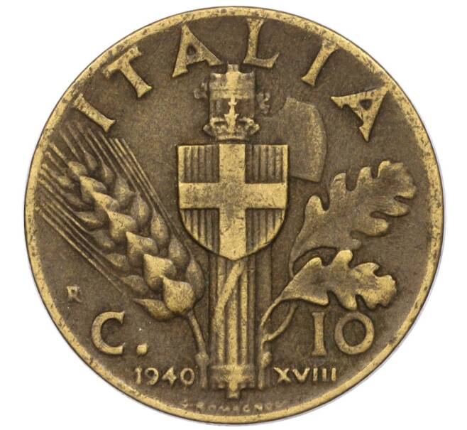 Монета 10 чентезимо 1940 года Италия (Артикул K11-115124)