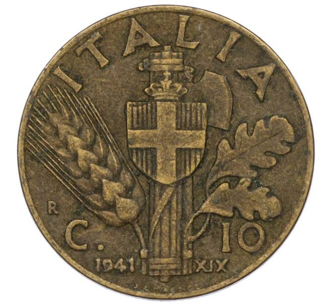 Монета 10 чентезимо 1941 года Италия (Артикул K11-115125)
