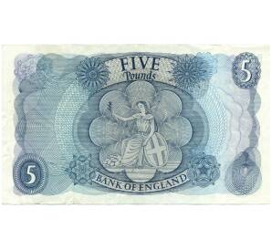 5 фунтов 1966 года Великобритания (Банк Англии) — Фото №2
