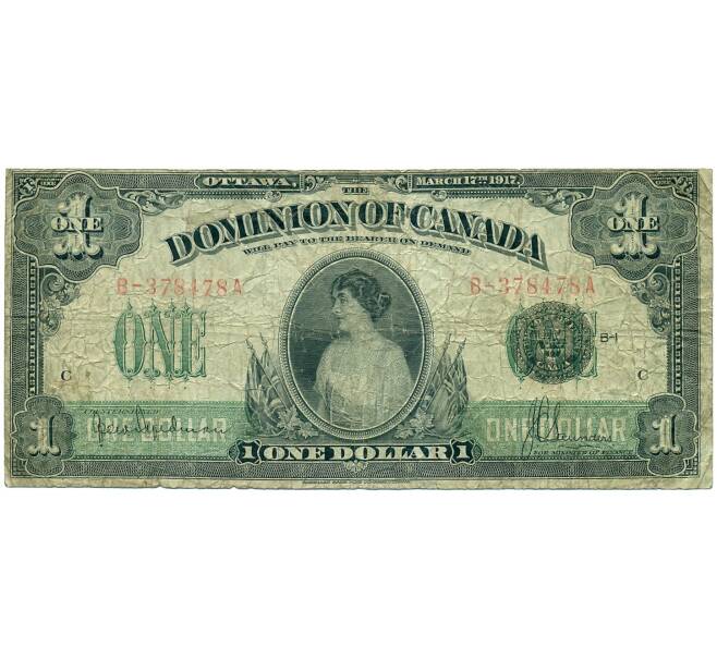 Банкнота 1 доллар 1917 года Канада (Артикул K11-115287)
