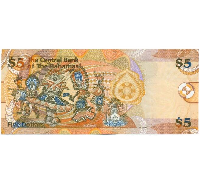 Банкнота 5 долларов 2007 года Багамские острова (Артикул K11-115290)