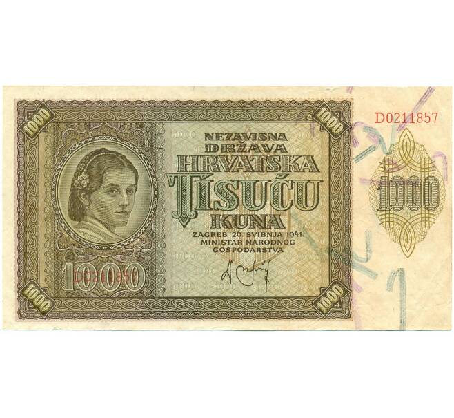Банкнота 1000 кун 1941 года Хорватия (Артикул K11-115296)