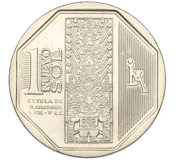 Монета 1 новый соль 2010 года Перу «Богатство и гордость Перу — Стела Раймонди» (Артикул K11-115575)