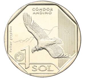 1 соль 2017 года Перу «Фауна Перу — Андский кондор»