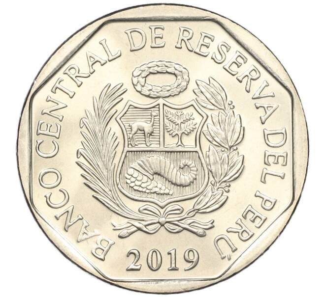 Монета 1 соль 2019 года Перу «Фауна Перу — Андская кошка» (Артикул K11-115607)