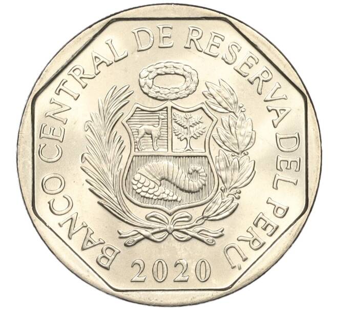 Монета 1 соль 2020 года Перу «200 лет Независимости — Бригида Силва де Очоа» (Артикул K11-115624)