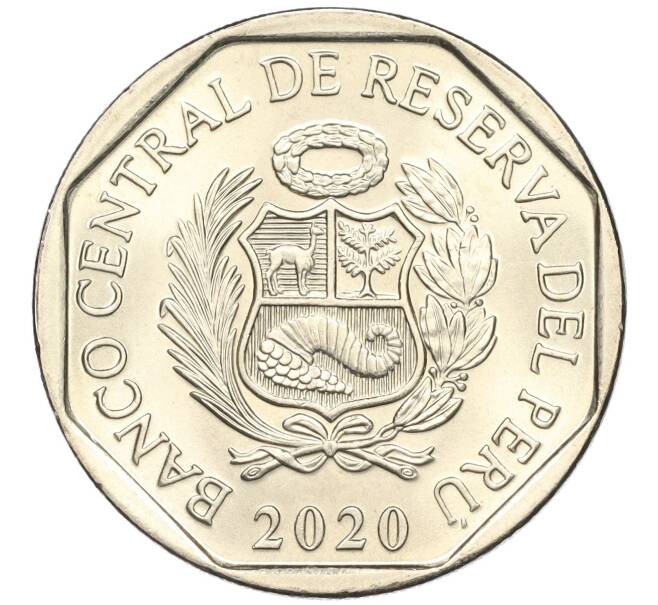 Монета 1 соль 2020 года Перу «200 лет Независимости — Хуан Пабло Вискардо-и-Гусман» (Артикул K11-115625)