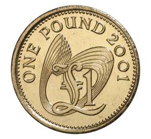 1 фунт 2001 года Гернси — Фото №1