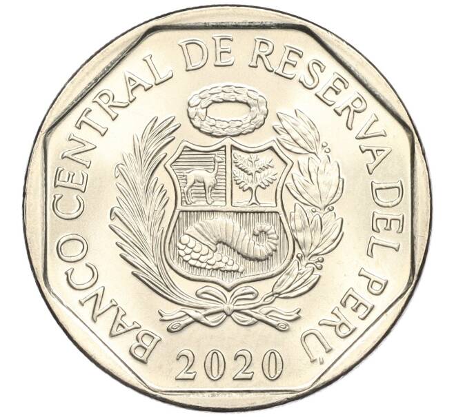 Монета 1 соль 2020 года Перу «200 лет Независимости — Хуан Пабло Вискардо-и-Гусман» (Артикул K11-115627)