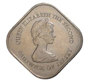 1 фунт 1981 года 200 лет штурму Джерси — Фото №2