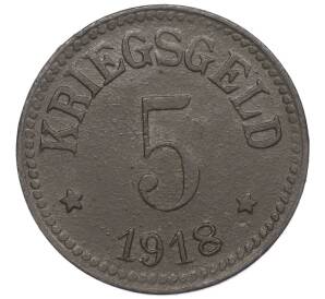 5 пфеннигов 1918 года Германия — город Лор (Нотгельд)