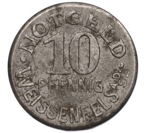 10 пфеннигов 1920 года Германия — город Вайссенфельс (Нотгельд) — Фото №2