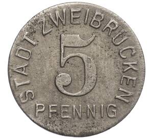 5 пфеннигов 1919 года Германия — город Цвайбрюккен (Нотгельд)