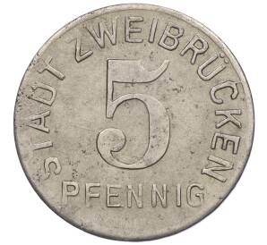 5 пфеннигов 1919 года Германия — город Цвайбрюккен (Нотгельд)