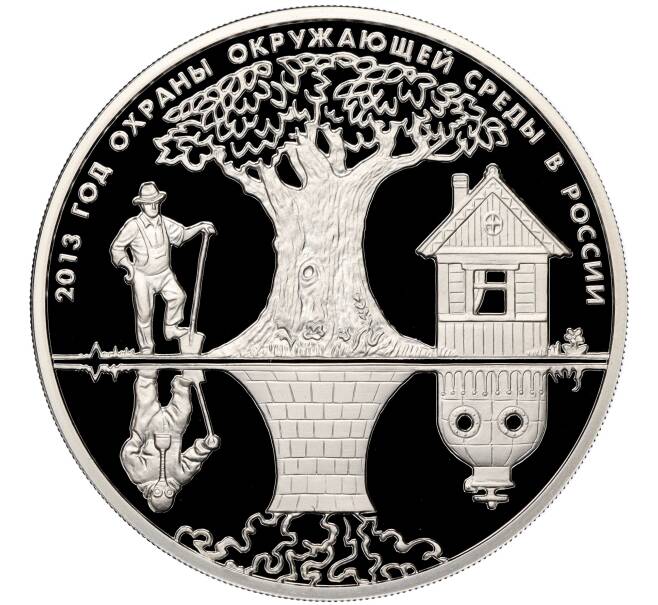 Монета 3 рубля 2013 года ММД «Год охраны окружающей среды» (Артикул M1-42942)