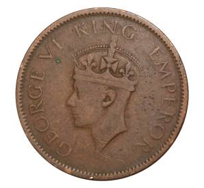 1/4 анны 1941 года Британская Индия (без точки) — Фото №2