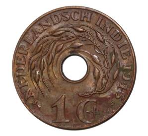 1 цент 1945 года (Р) Голландская Ост-индия — Фото №1