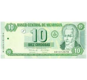 10 кордоб 2002 года Никарагуа — Фото №1