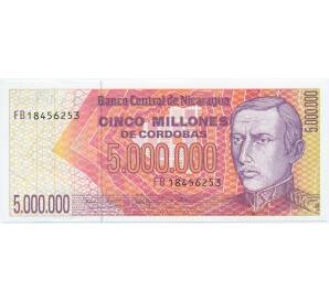 5 миллионов кордоб 1990 года Никарагуа — Фото №1