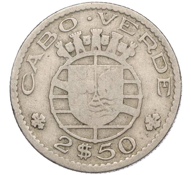 Монета 2 1/2 эскудо 1953 года Португальское Кабо-Верде (Артикул K11-116452)