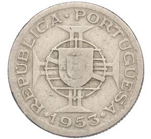 2 1/2 эскудо 1953 года Португальское Кабо-Верде