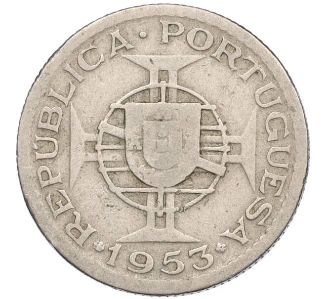 Монета 2 1/2 эскудо 1953 года Португальское Кабо-Верде (Артикул K11-116452)